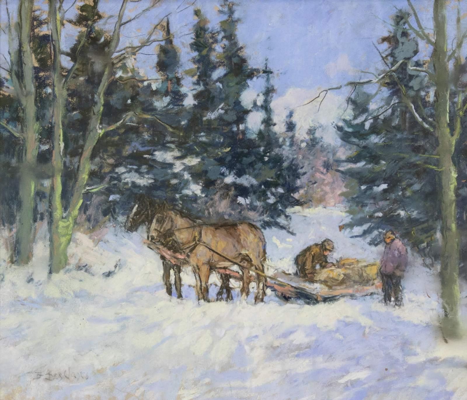 Berthe Des Clayes (1877-1968) - Adjusting The Load