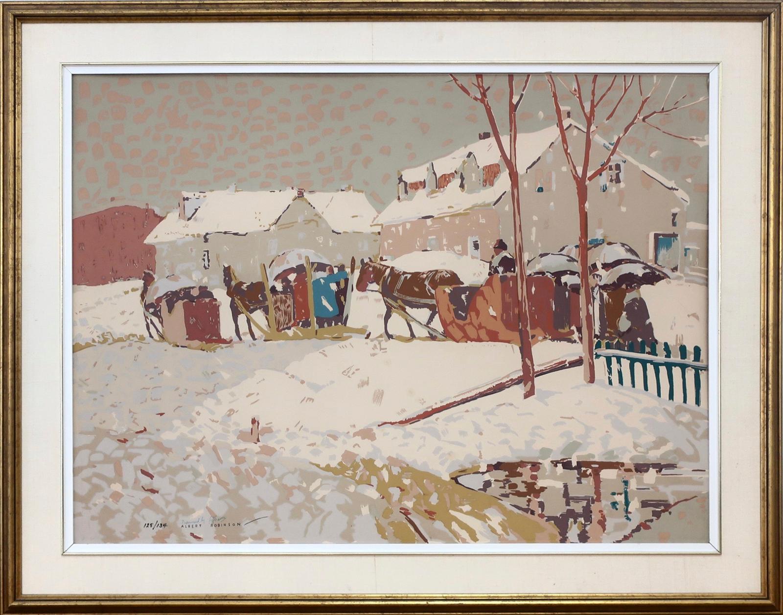 Albert Henry Robinson (1881-1956) - Returning From Easter Mass