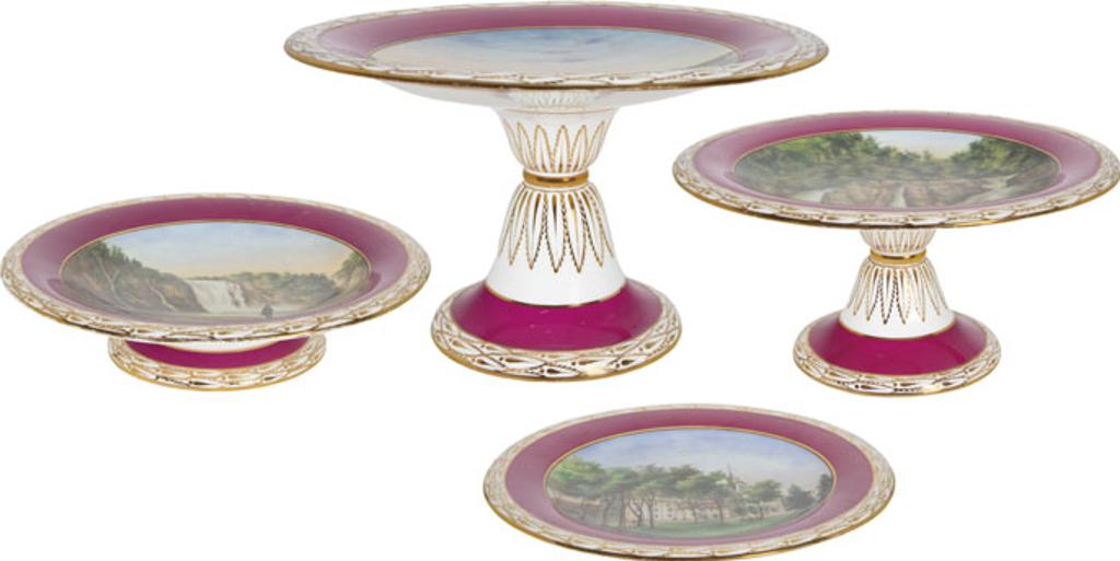 Cornelius David Krieghoff (1815-1872) - Set of 20 Hand-Painted Plates