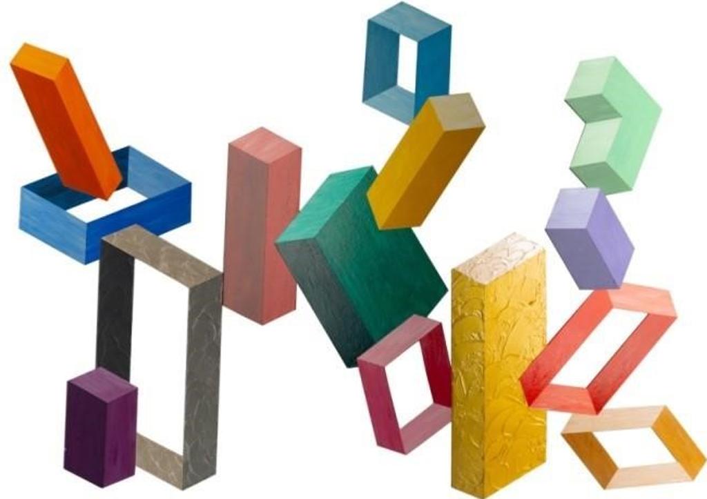 Daniel Solomon (1945) - Geometric cut-out sculpture