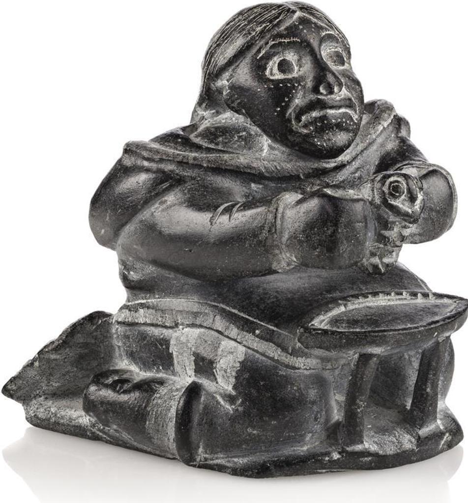Davidialuk Alasua Amittu (1910-1976) - Puvirnituq, Legend of the Woman Who Adopted a Caterpillar, c. early 1960s