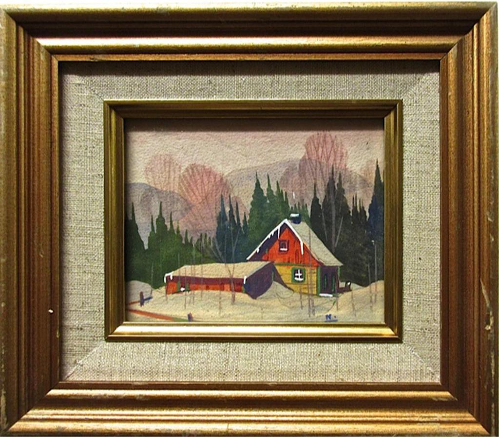 Graham Norble Norwell (1901-1967) - Snow Covered Homestead; Snow Covered Shop