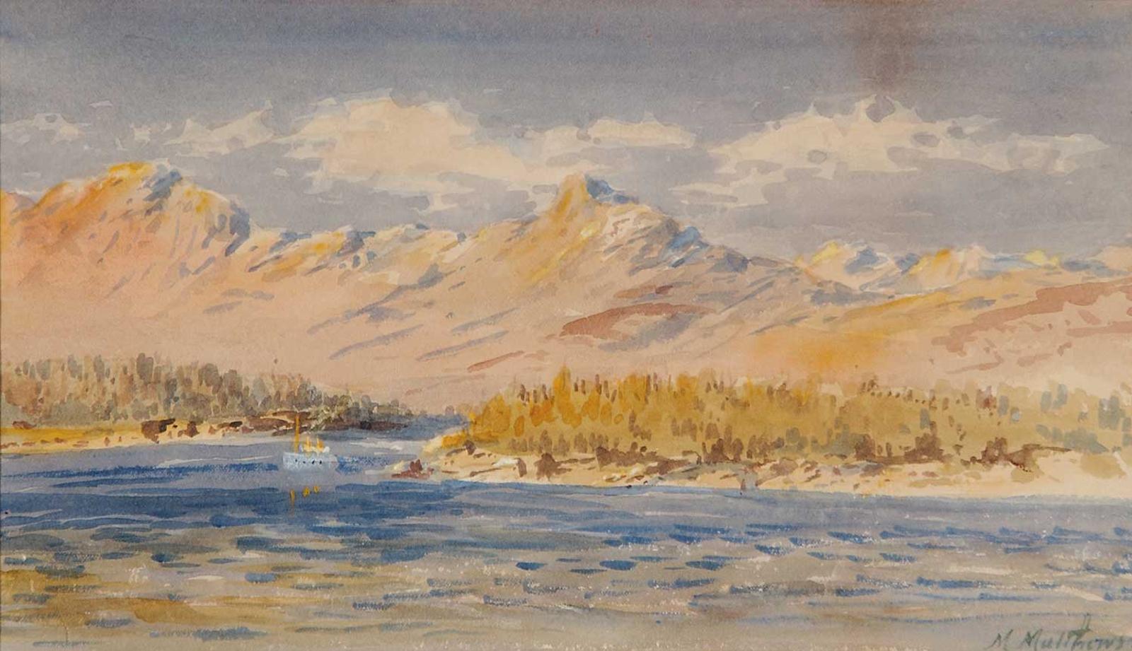 Marmaduke Matthews (1837-1913) - Sunset on the Pacific Coast