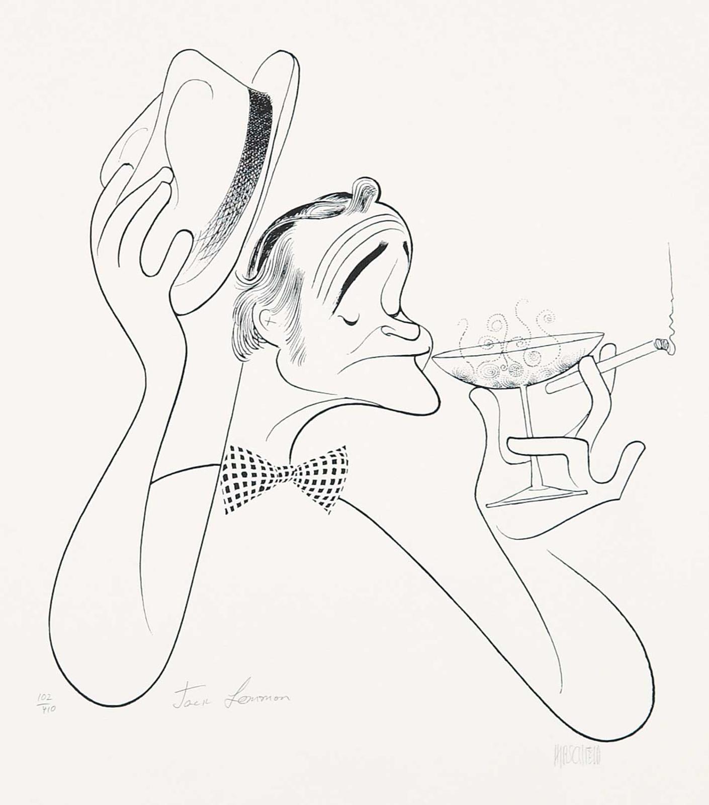Al Hirschfeld (1903-2003) - Untitled - Jack Lemmon #102/410