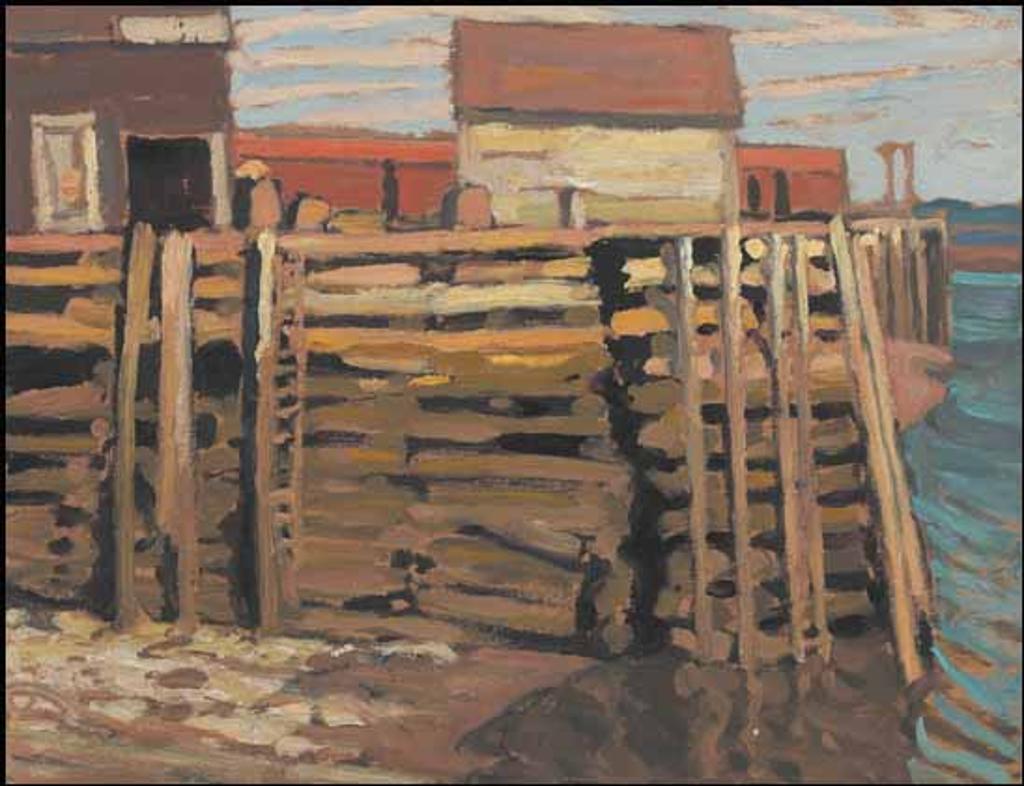 Lawren Stewart Harris (1885-1970) - Houses Group, No. XX, The Wharf
