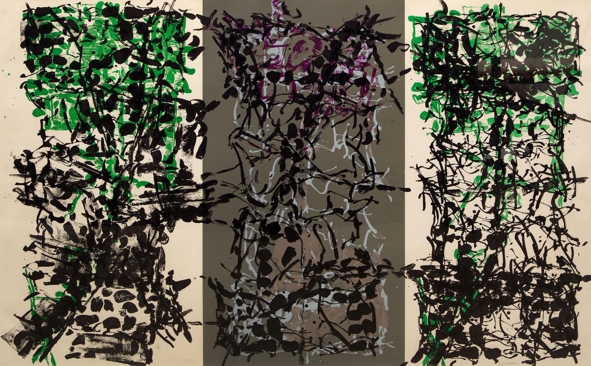 Jean-Paul Riopelle (1923-2002) - Triptyque gris, 1967