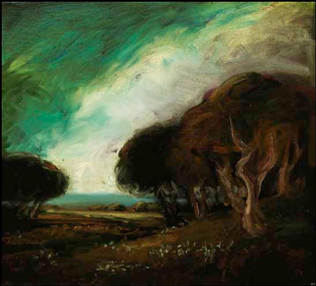 David Charles Bierk (1944-2002) - Black Oaks, Distant Light, After Keith