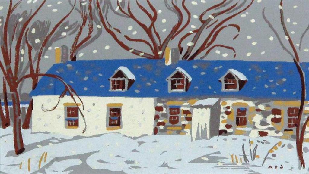 Alexander Young (A. Y.) Jackson (1882-1974) - Houses In Snowfall