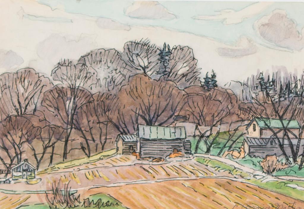 Bernice Fenwick Martin (1902-1999) - Charlie's Place, Lambton, Early Spring