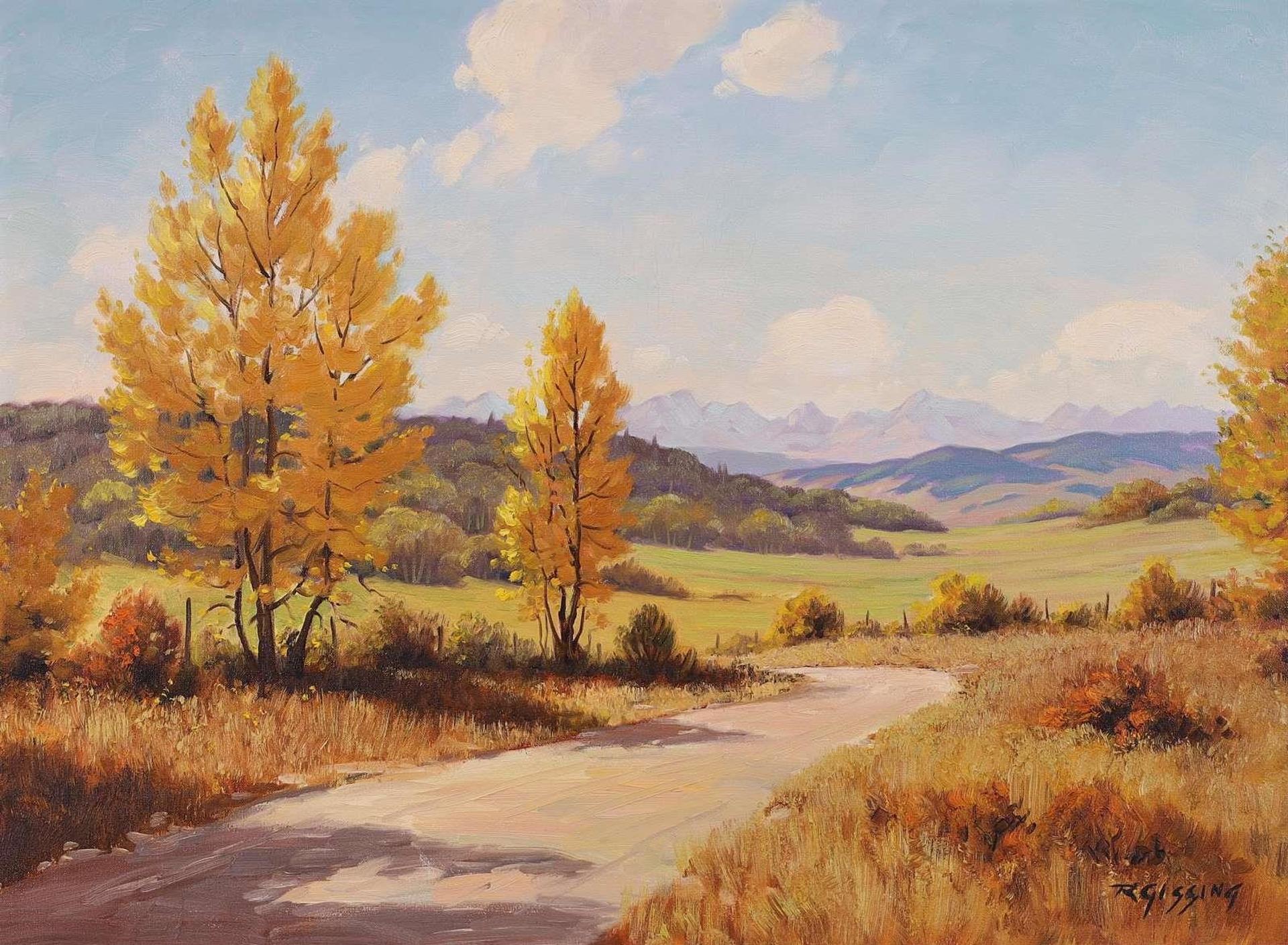 Roland Gissing (1895-1967) - Golden Autumn; 1960