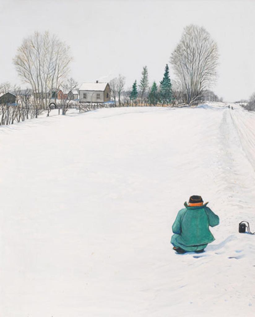 William Kurelek (1927-1977) - Dogs Barking at Artist in Alberta