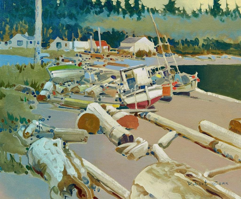Robert Douglas Genn (1936-2014) - On the Beach at Alert Bay