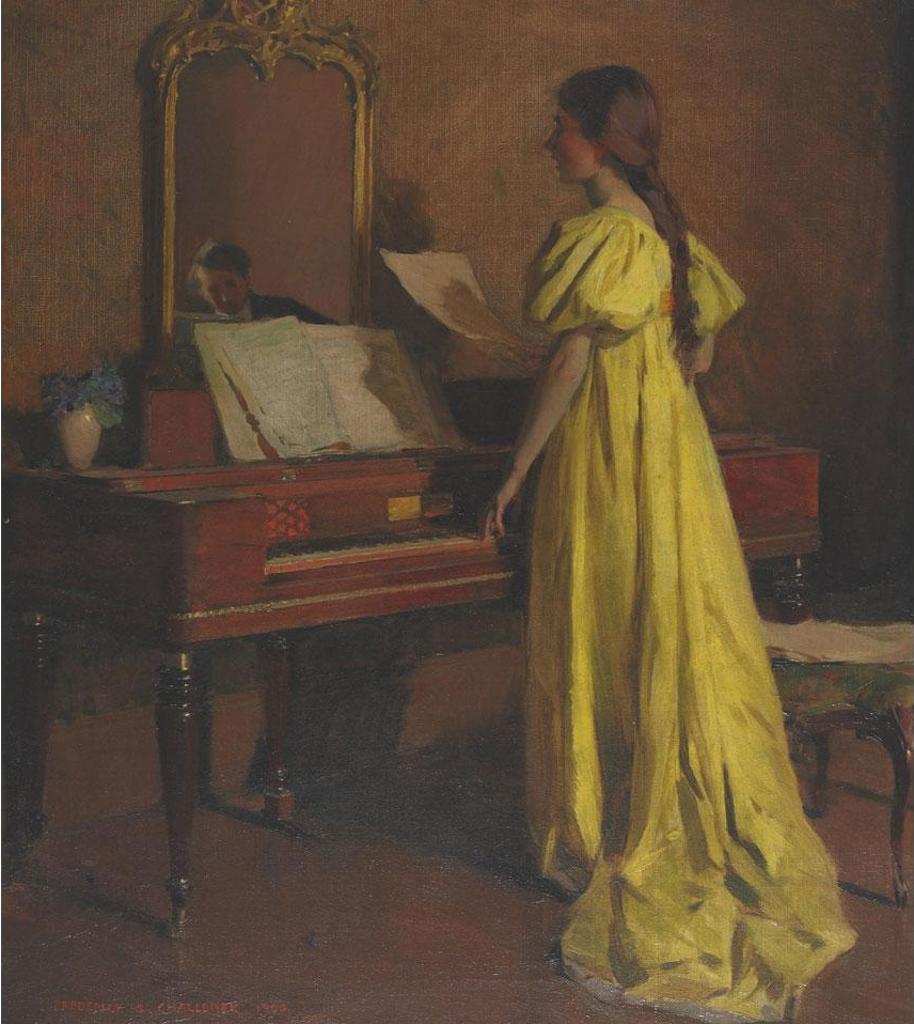 Frederick Sproston Challener (1869-1958) - A Singing Lesson