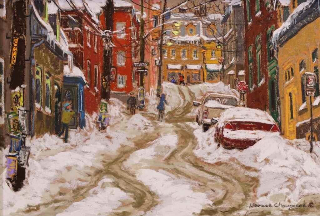 Horace Champagne (1937) - The New Dodge Ram (Rue Dartigny, Quebec City); 2012