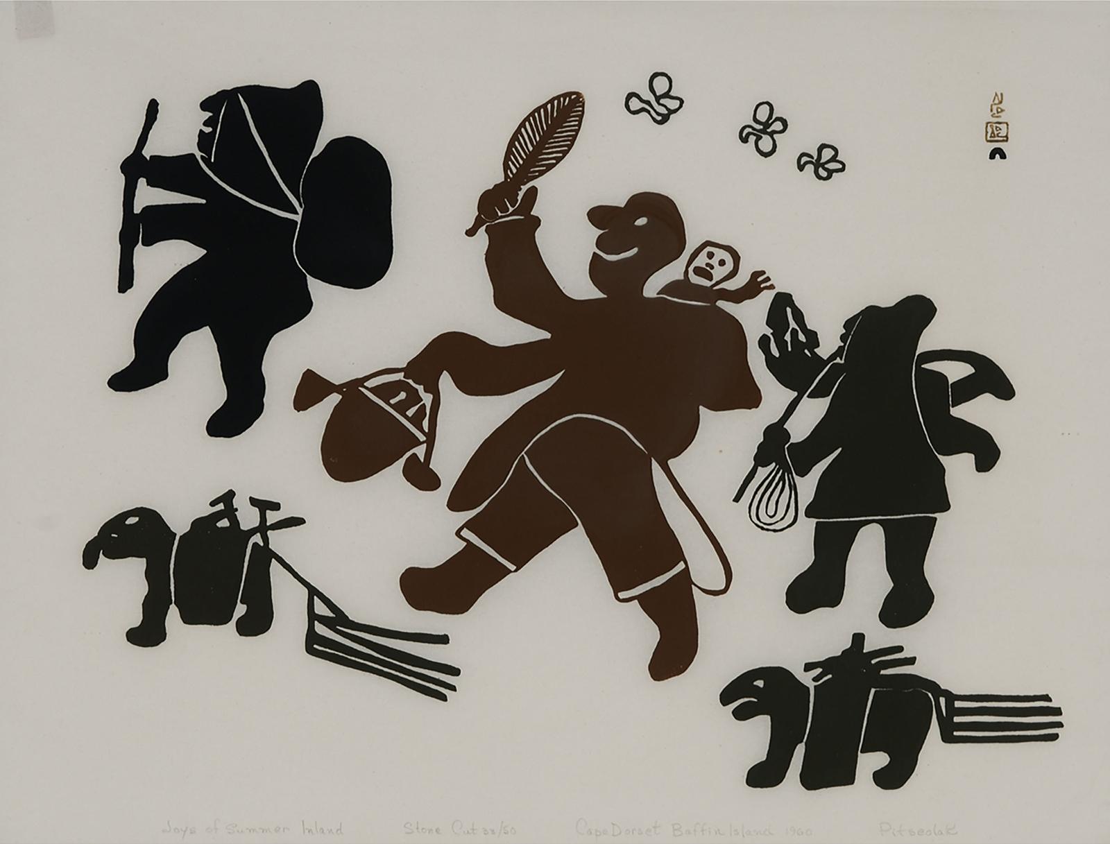 Pitseolak Ashoona (1904-1983) - Joys Of Summer Inland