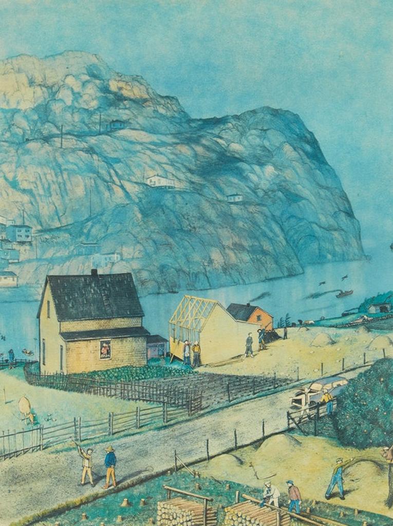 William Kurelek (1927-1977) - Newfie Jokes