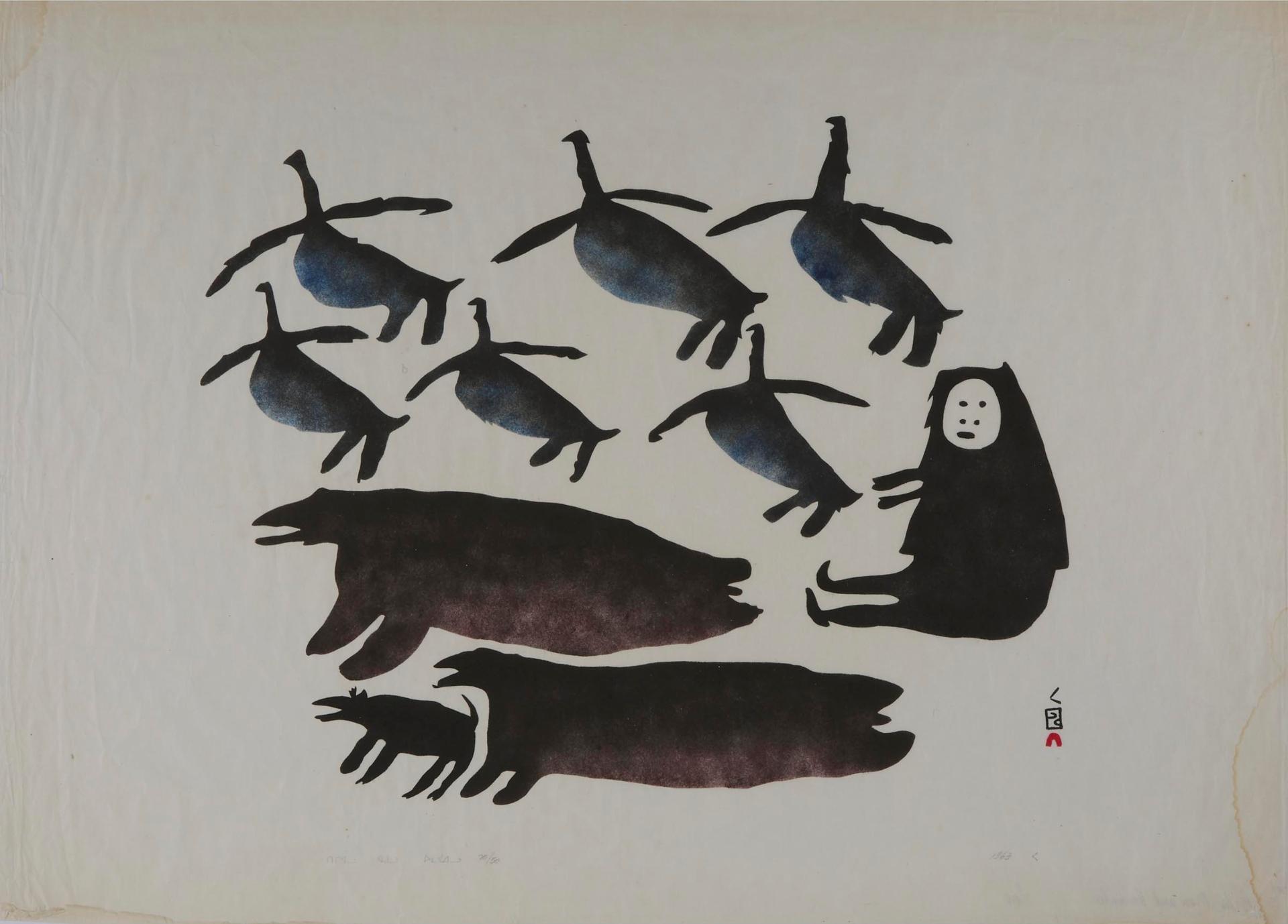 Parr (1893-1969) - Geese, Man And Animals