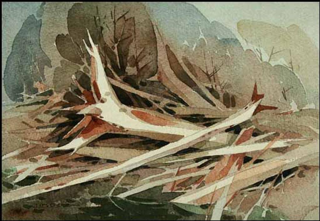 Luke Orton Lindoe (1913-1998) - Log Jam (00011/TN111)