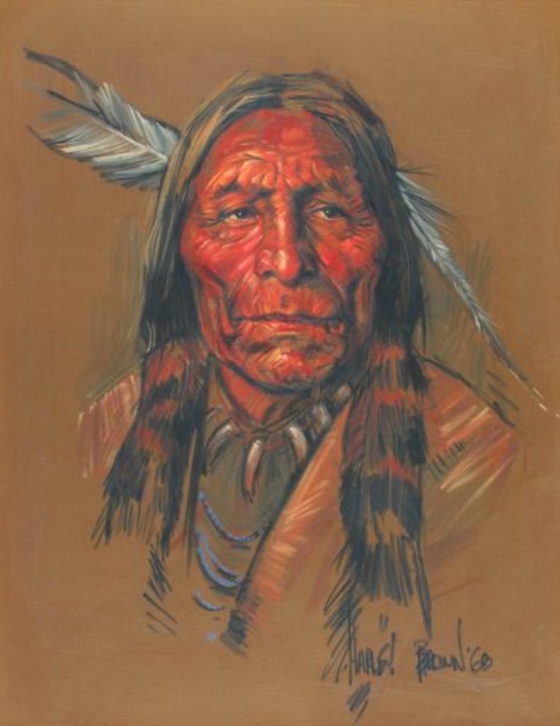 Harley W. Brown (1939) - Portrait Of A Native Elder; 1968