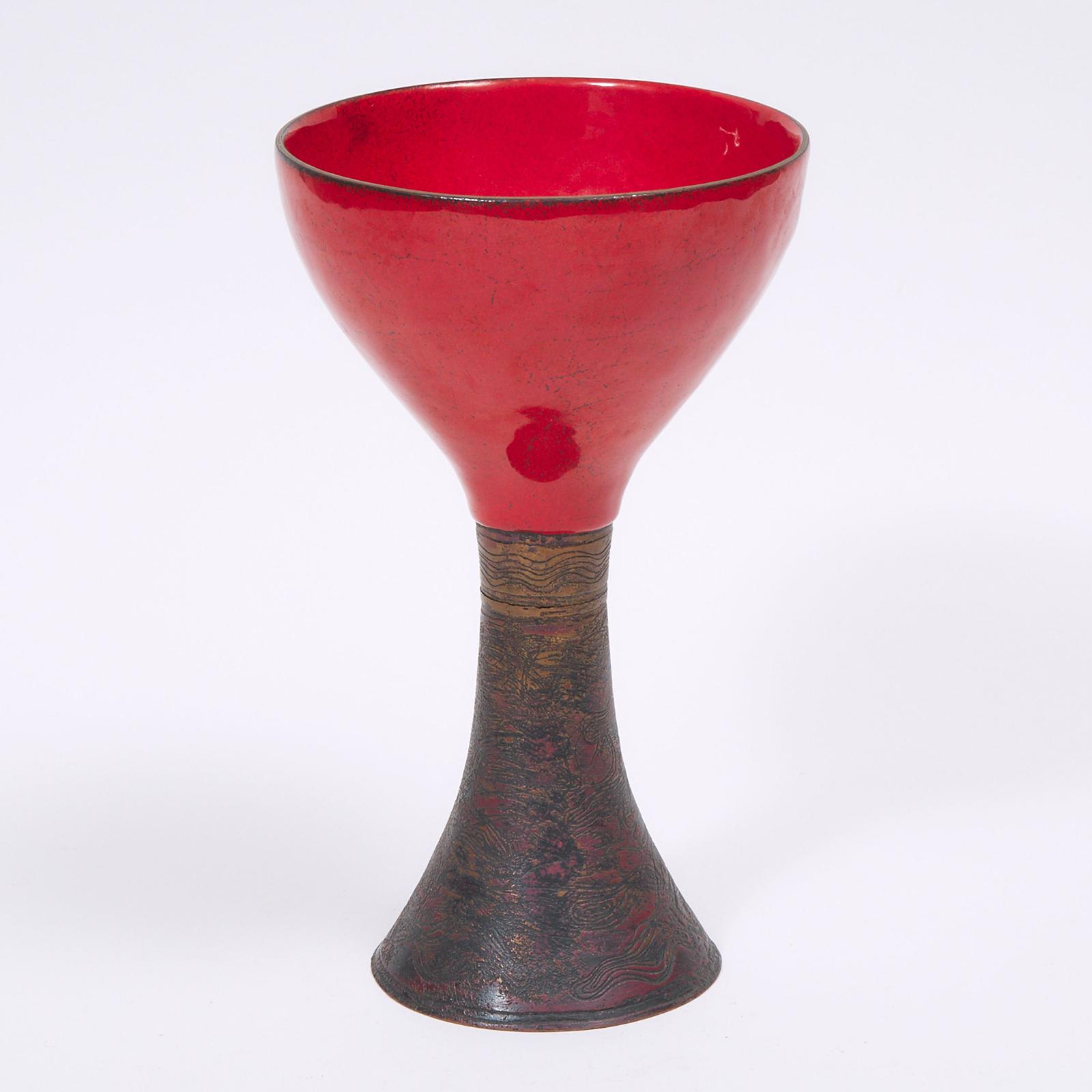 Mimi Dupuis (1942) - Large Copper Enamel Goblet