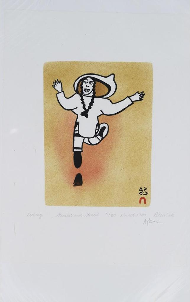 Pitseolak Ashoona (1904-1983) - Attacked By Bees; Return From The Hunt; Taking A Wife; Kicking