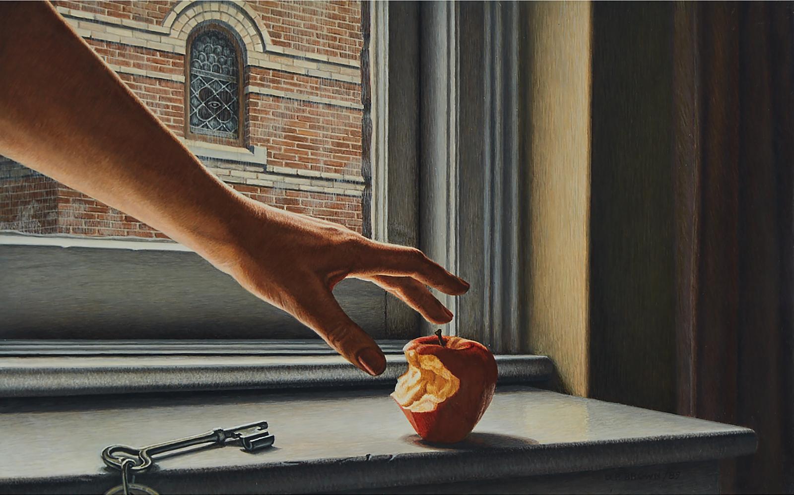 Daniel Price (D.P.) Erichsen Brown (1939) - Interior With Apple