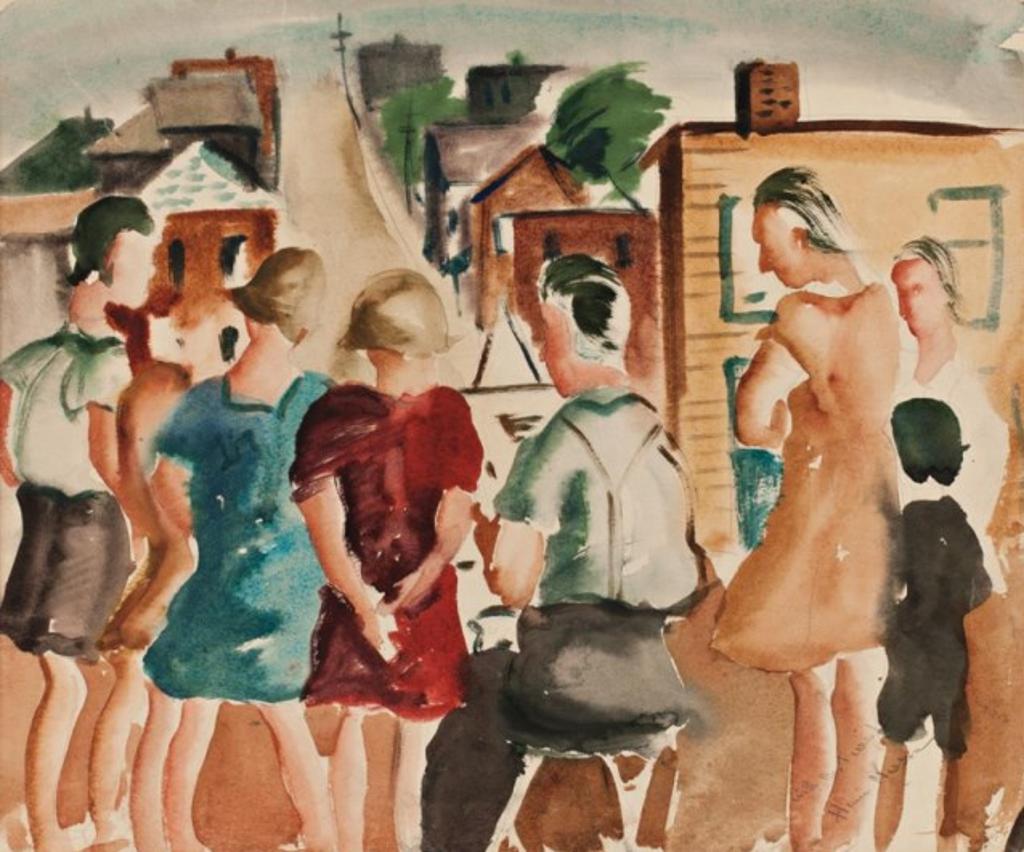 Henri Jacques Masson (1907-1995) - The Artist Painting with Children