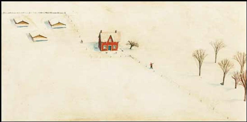 William Kurelek (1927-1977) - Snowbound Farm