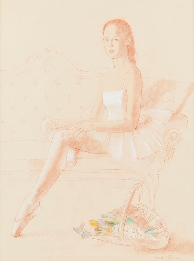 Fred Ross (1927-2014) - Young Dancer in White