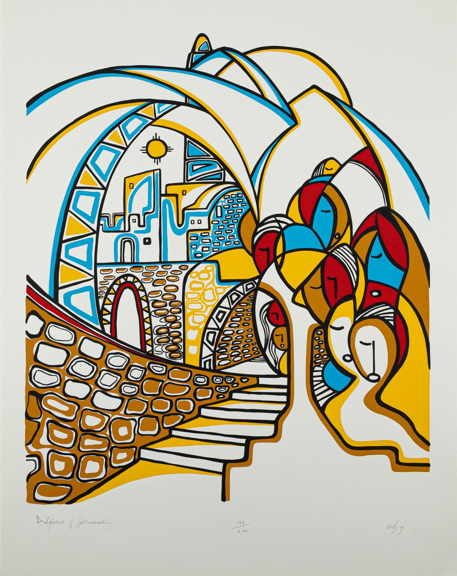 Daphne Odjig (1919-2016) - Spirit Of Jerusalem