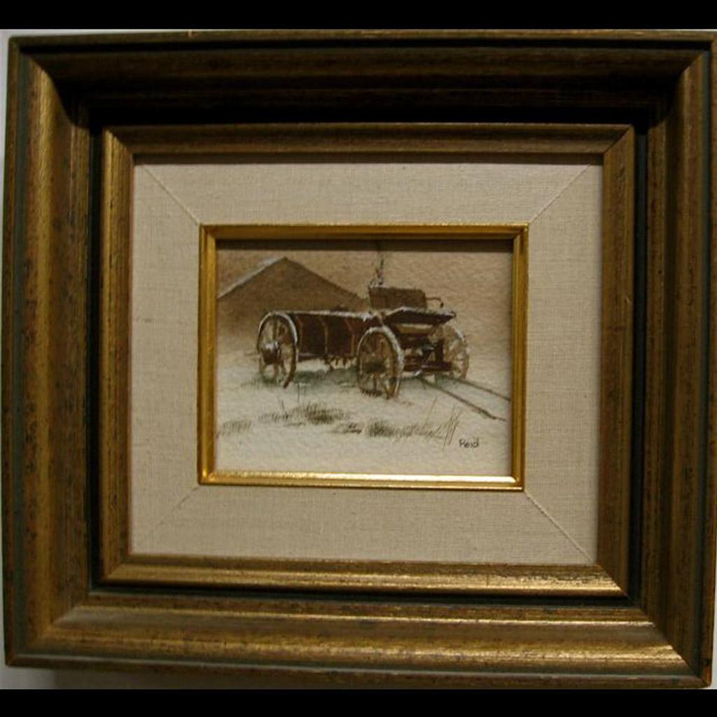 Jack Henry Reid (1925-2009) - Old Stone Farmhouse; Barn Studies(2); Old Farm Wagon