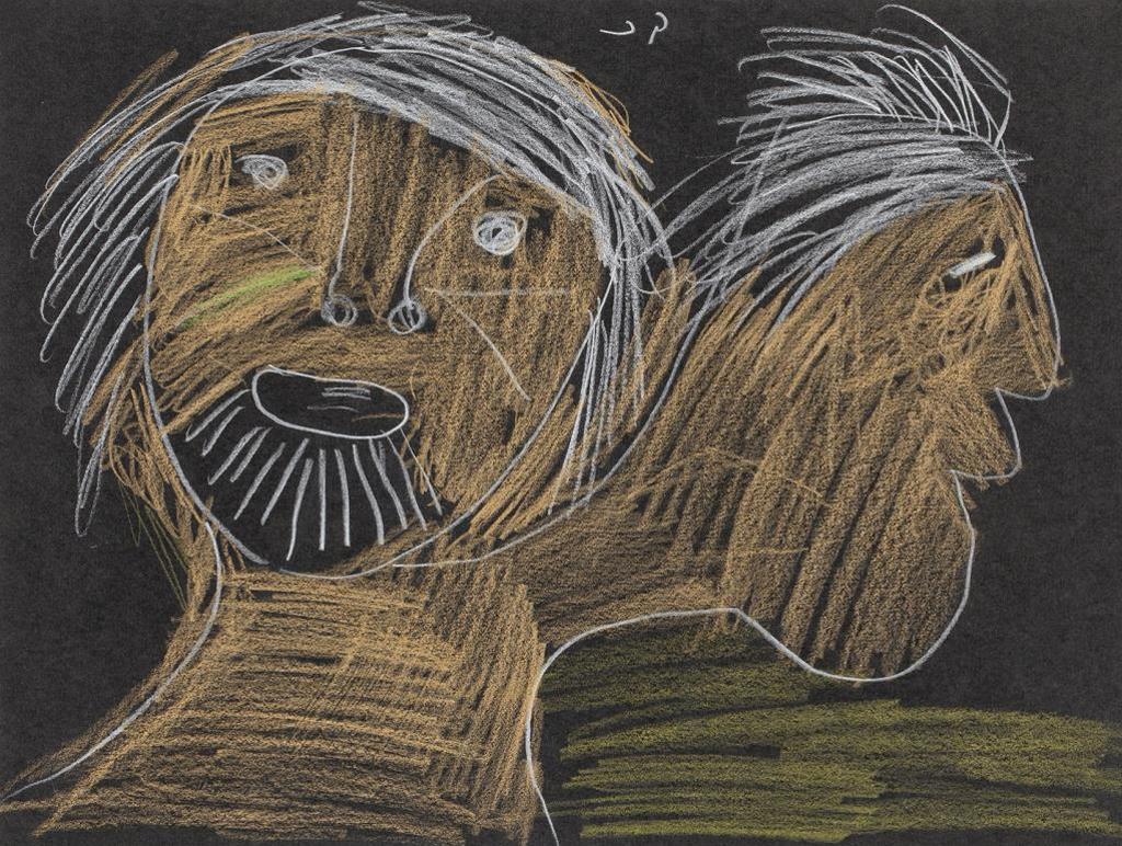 Lucy Tasseor Tutsweetok (1934-2012) - Untitled (Two Faces)