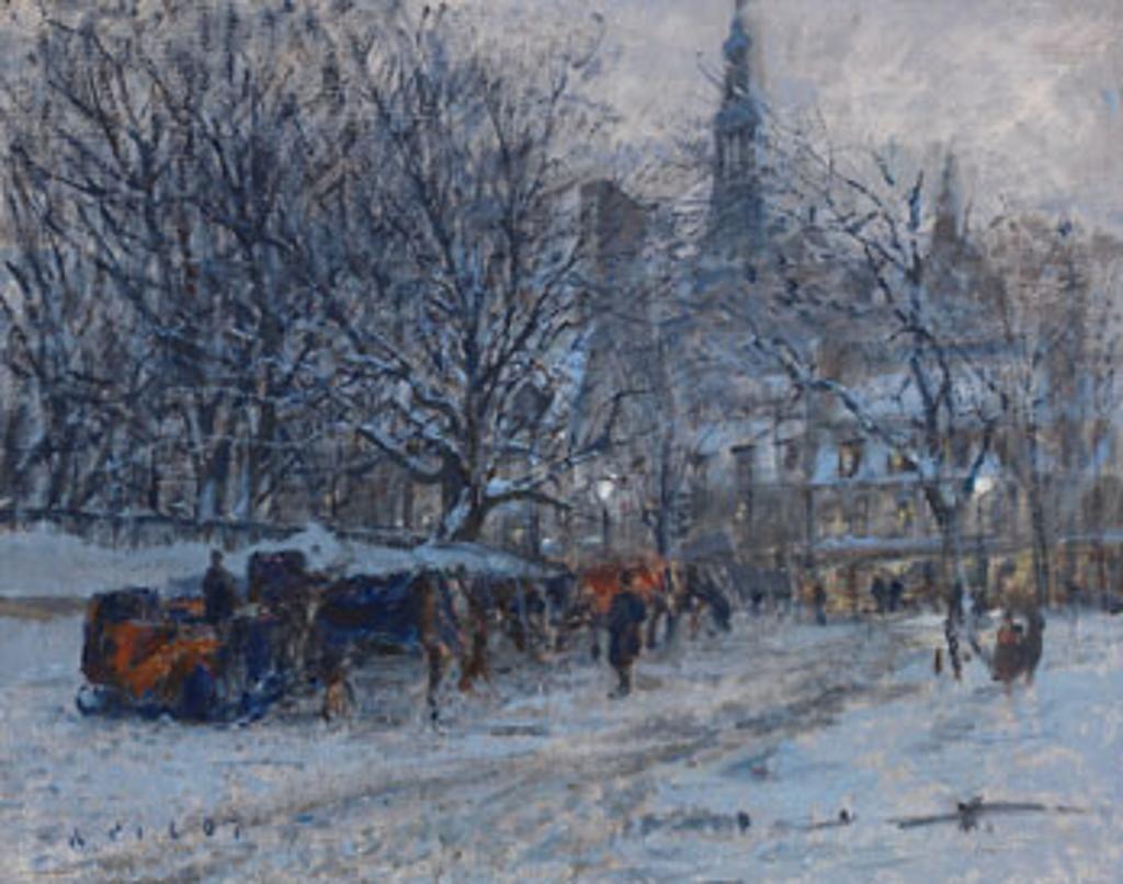 Robert Wakeham Pilot (1898-1967) - Twilight, Place d'Armes, Quebec
