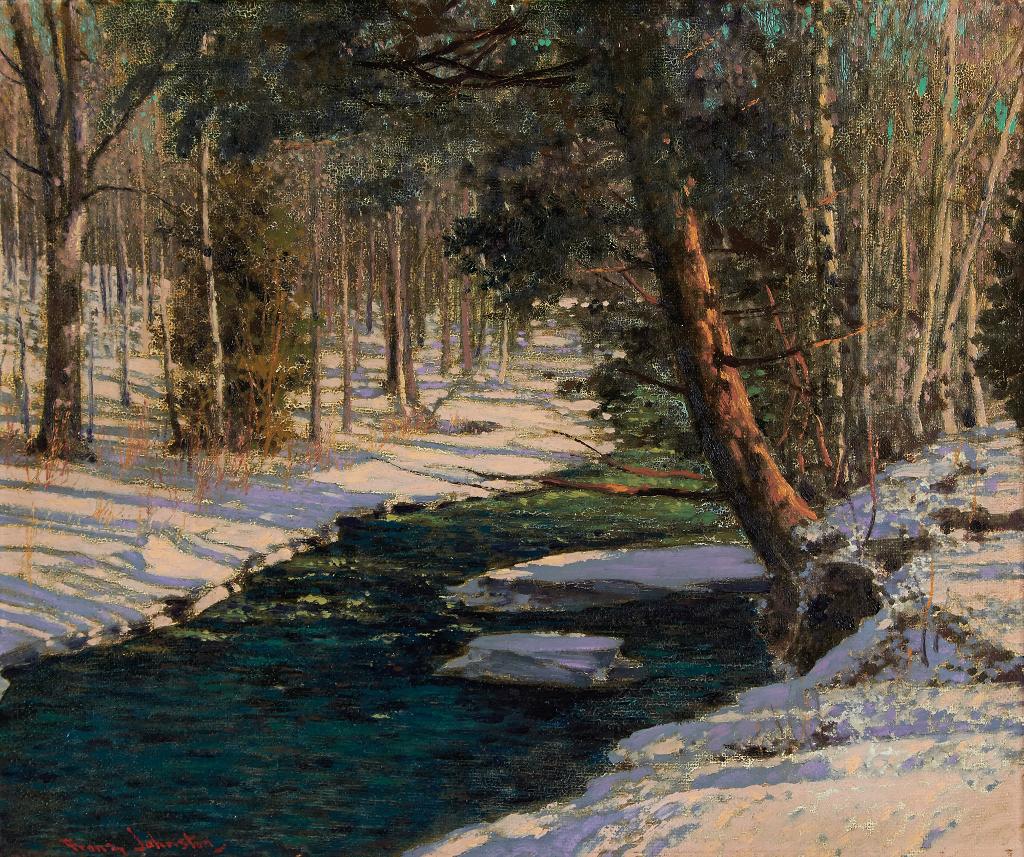 Frank (Franz) Hans Johnston (1888-1949) - Woodland Stream