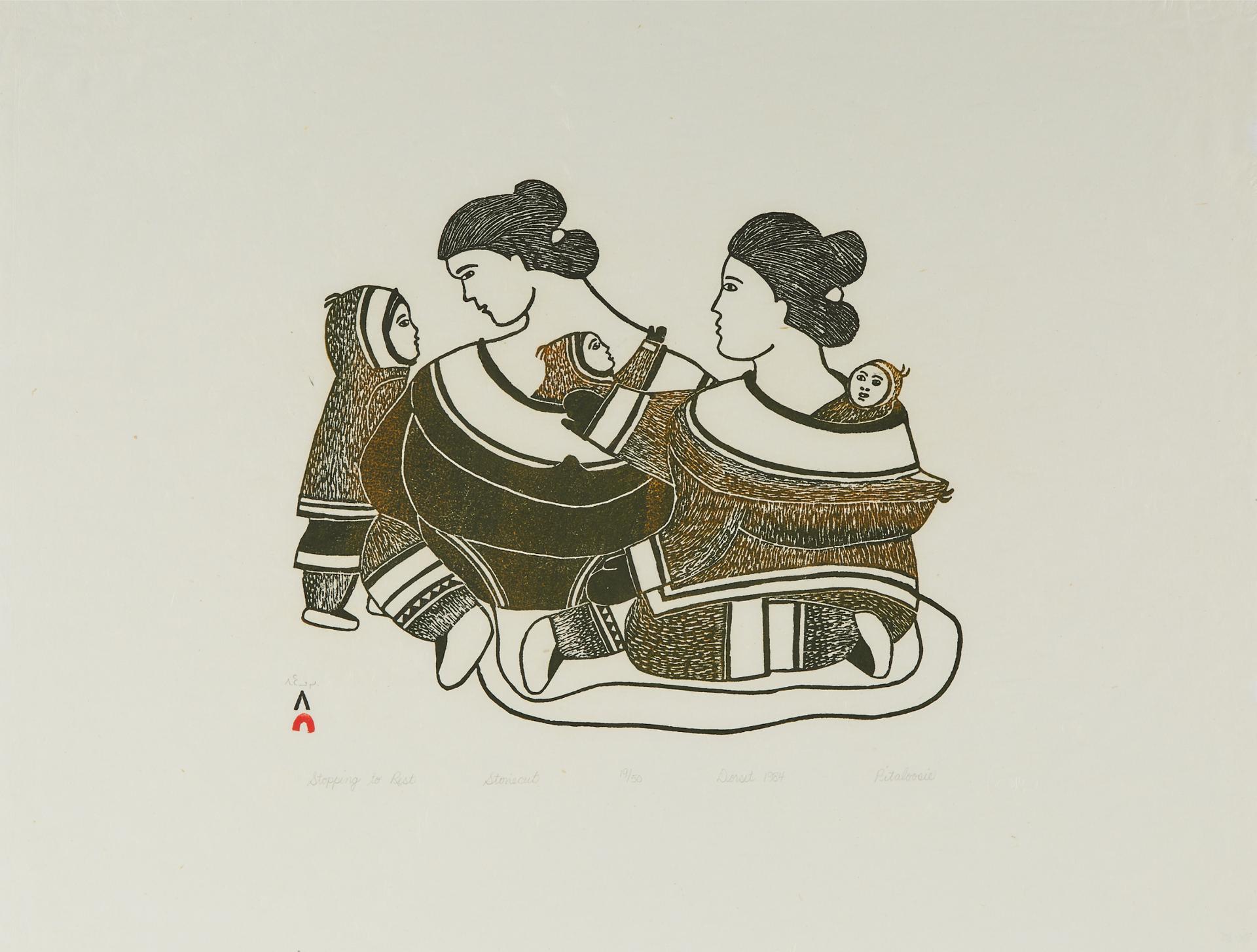Pitaloosie Saila (1942-2021) - Stopping To Rest