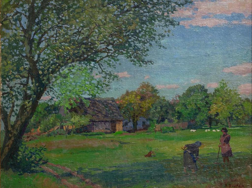 Bohuslav Dvorak (1867-1951) - Untitled - Working in the Shade
