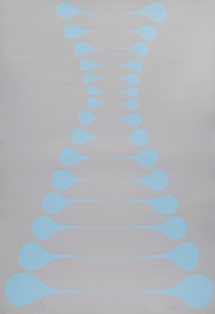 Harold Barling Town (1924-1990) - Stretch Blue on Grey