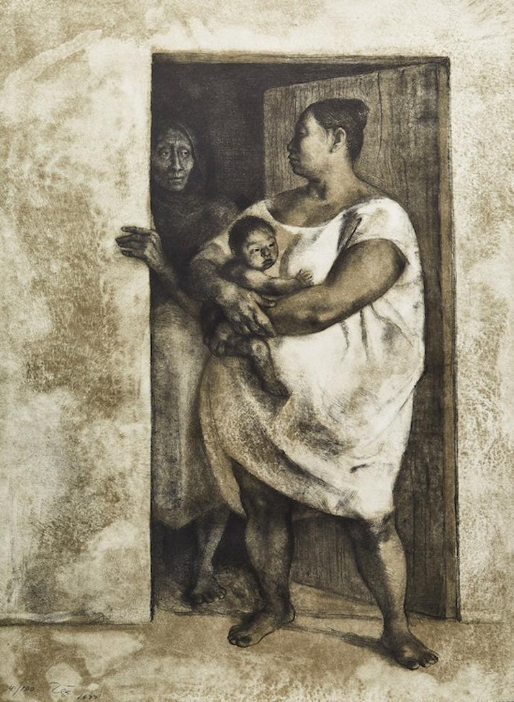 Francisco Zúñiga (1912-1998) - Mujeres Con Nino En La Puerta