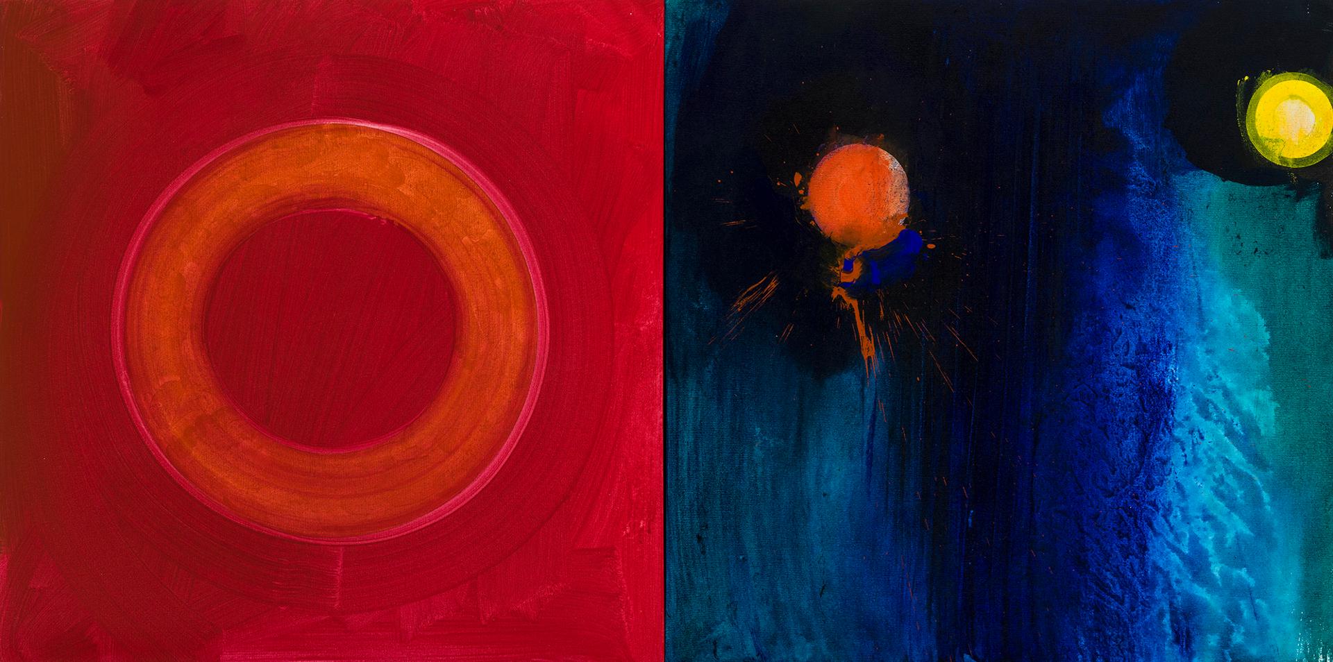 Pierre Blanchette (1953) - Peinture nº 582 (diptyque), 2002