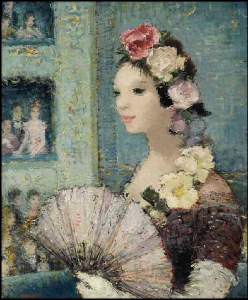 Dietz Edzard (1893-1963) - Young Woman with a Fan