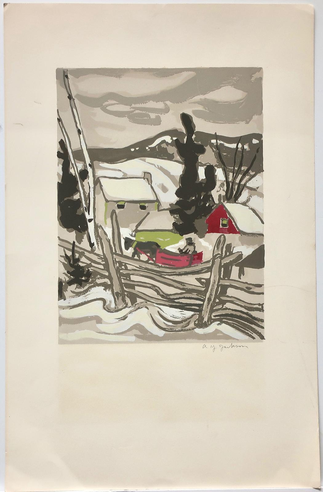 Alexander Young (A. Y.) Jackson (1882-1974) - Sleigh, Winter