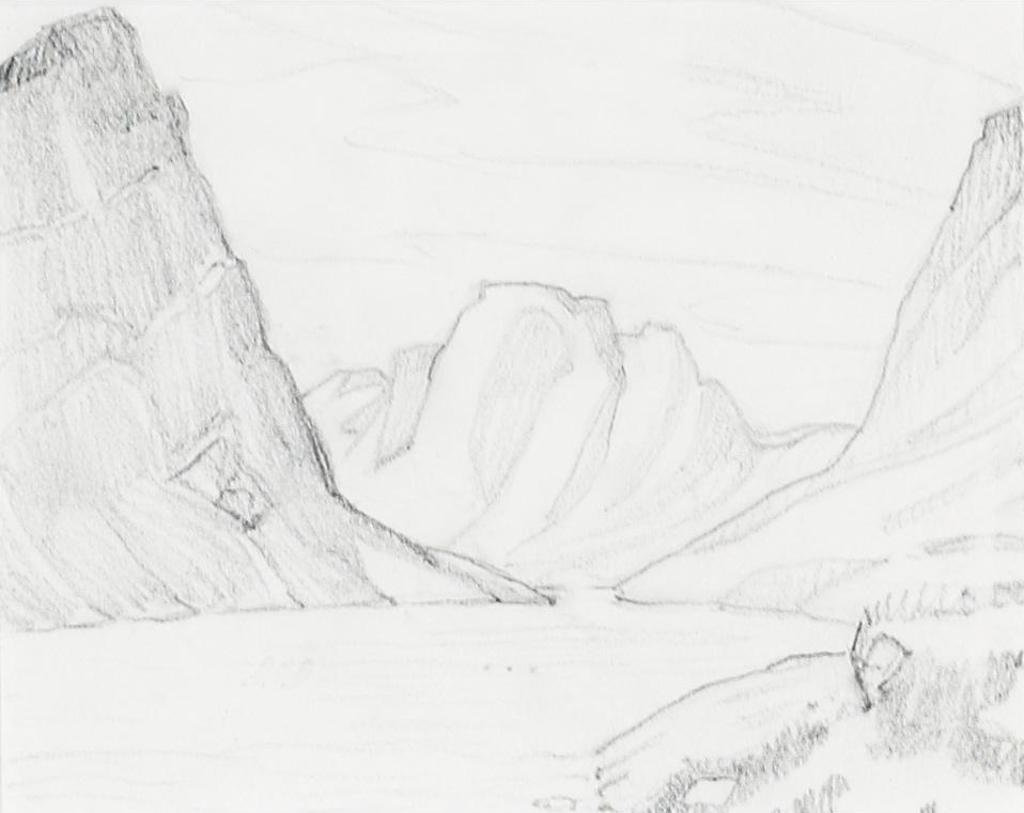 Alexander Young (A. Y.) Jackson (1882-1974) - Pangnirtung - Drawing #34
