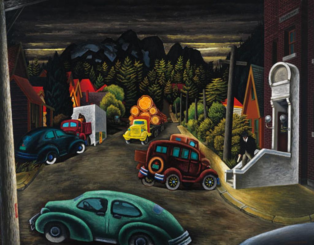 Edward John (E. J.) Hughes (1913-2007) - The Post Office at Courtenay, BC