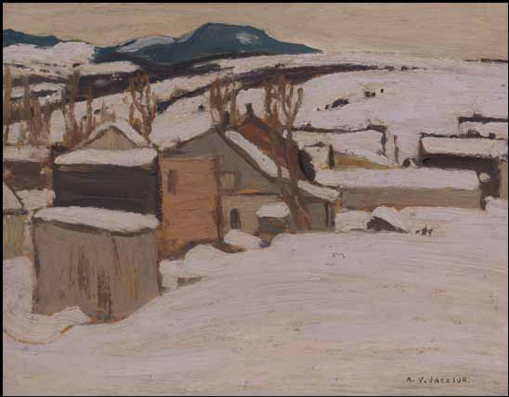 Alexander Young (A. Y.) Jackson (1882-1974) - Village at Dusk, Charlevoix, Quebec