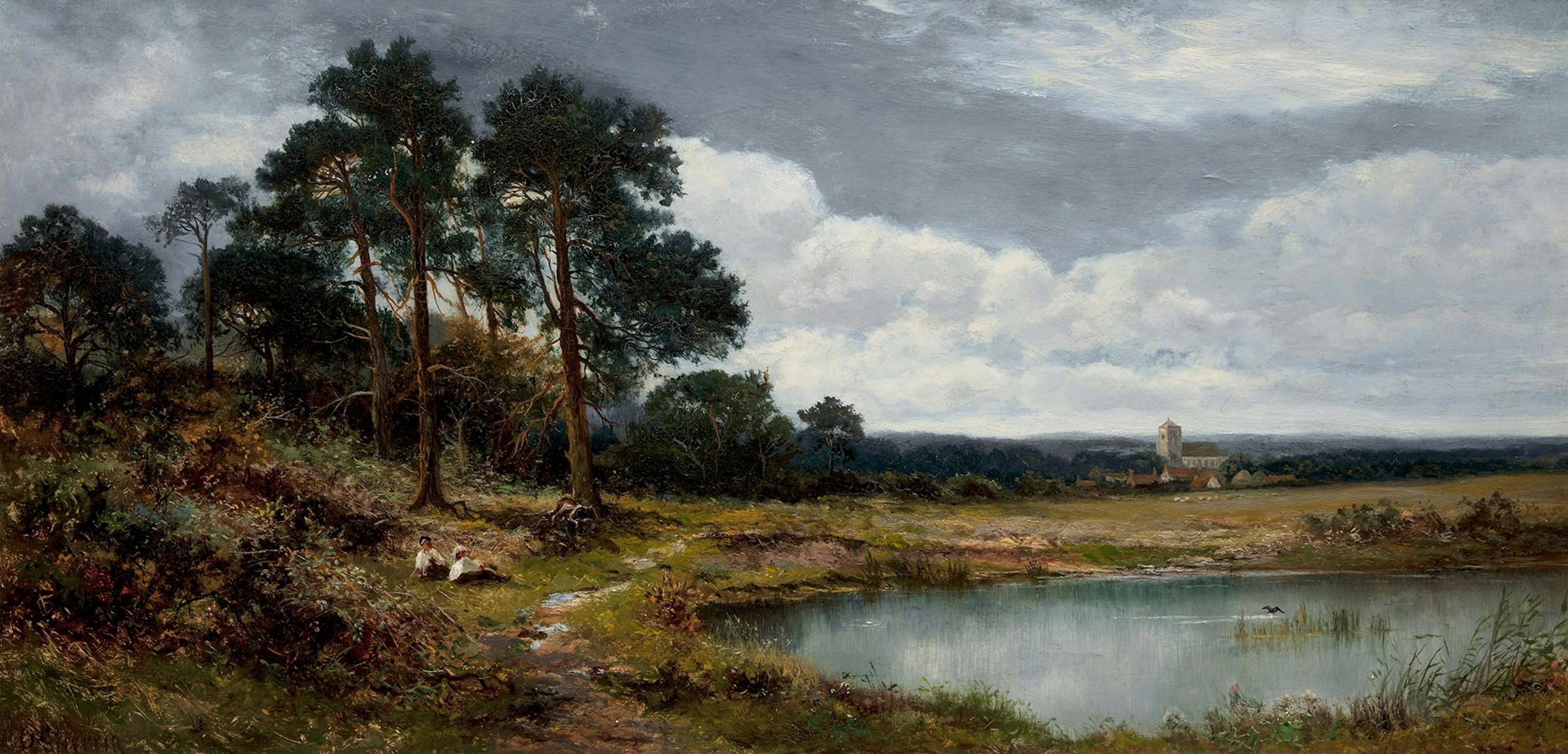Daniel Sherrin (1868-1940) - On Tooting Common