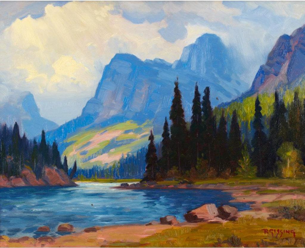 Roland Gissing (1895-1967) - A Break In The Clouds, Vermillion River