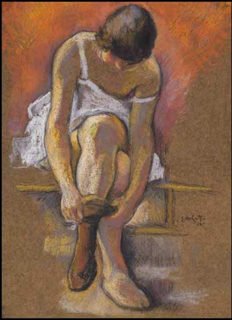 Edwin Headley Holgate (1892-1977) - Woman Dressing