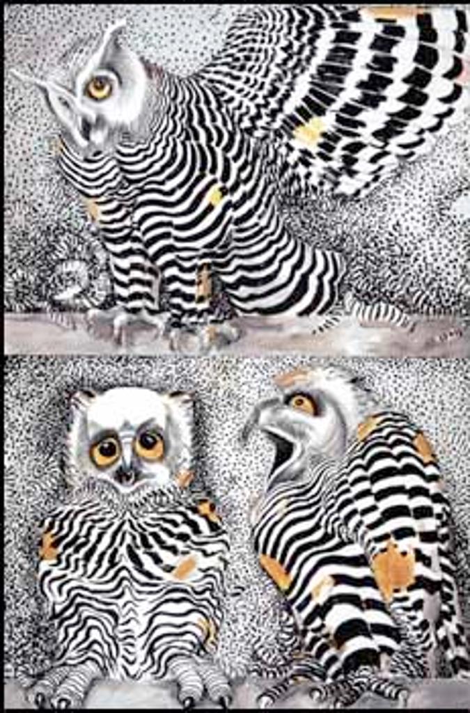Jack Leaonard Shadbolt (1909-1998) - Three Owls, please note this work is withdrawn from the sale