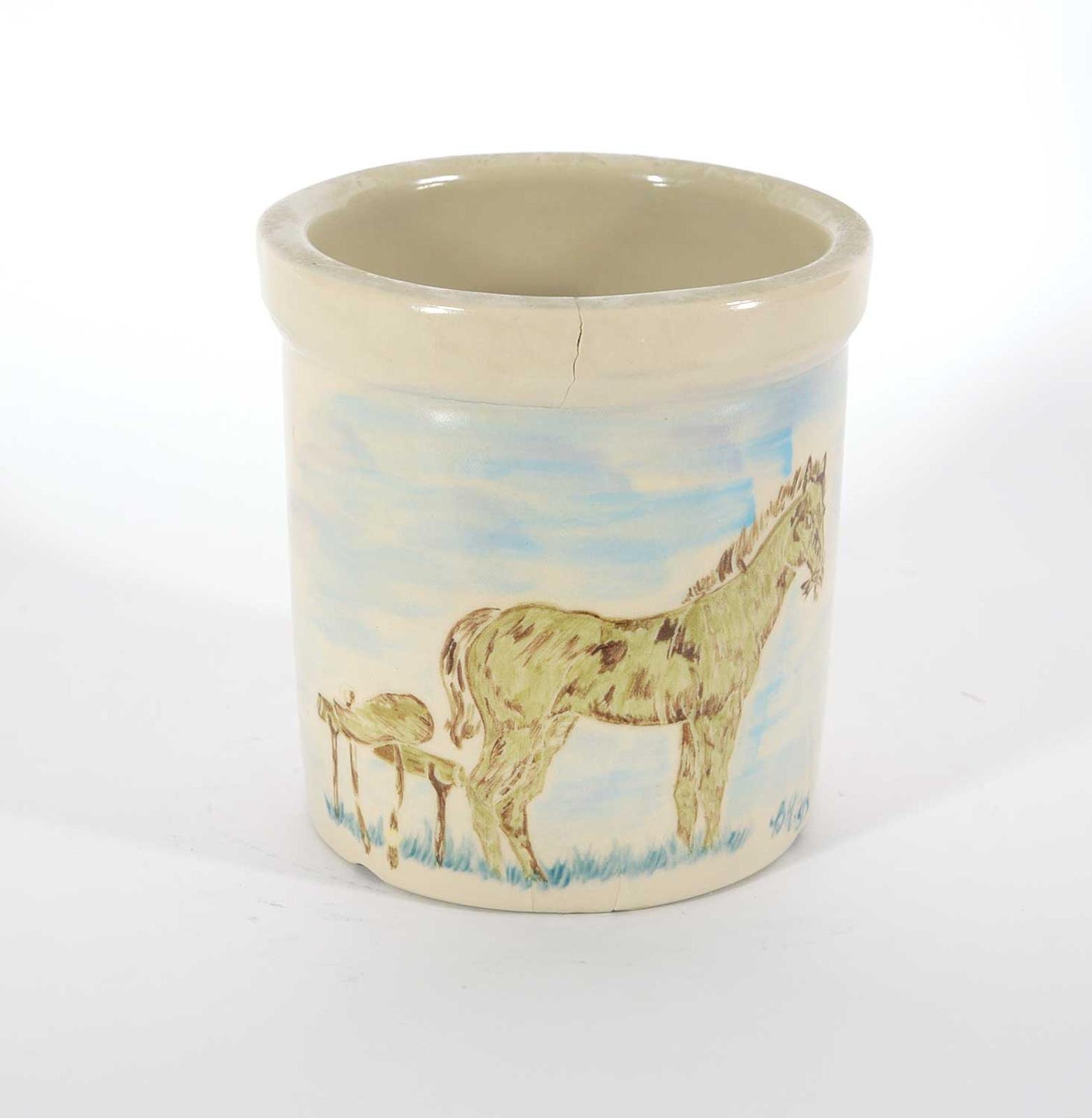 B. Rigs - Untitled - Horse with Saddle Pot