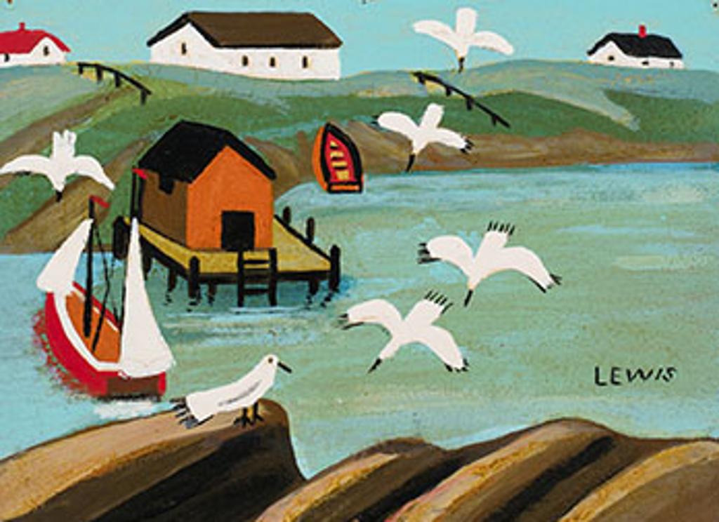 Maud Kathleen Lewis (1903-1970) - Dock Scene